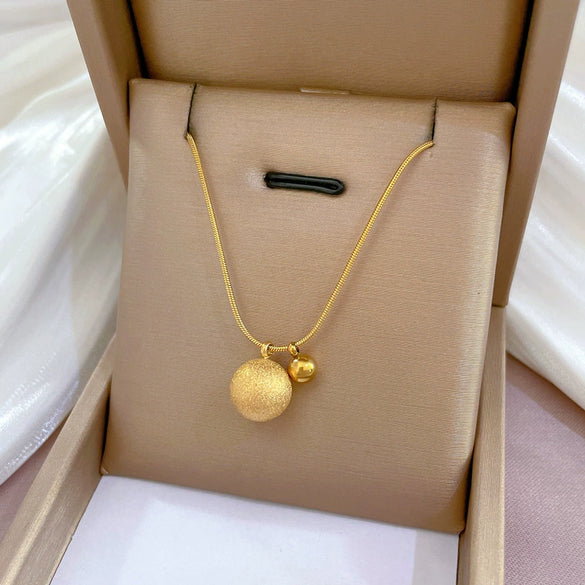 Wholesale Titanium Steel Necklace With Geometric Pattern And Electroplating Process For Unisex Cartoon And Flower Style