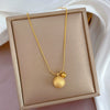 Wholesale Titanium Steel Necklace With Geometric Pattern And Electroplating Process For Unisex Cartoon And Flower Style