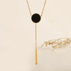 Wholesale Titanium Steel Necklace With Geometric Pattern Gold Inlaid Cold Style Sexy Tassel For Women