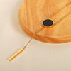Wholesale Titanium Steel Necklace With Geometric Pattern Gold Inlaid Cold Style Sexy Tassel For Women