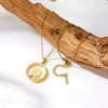 Wholesale Titanium Steel Necklace With Round Eye Pendant Electroplated Simple And Personalized Design For Women