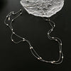 Wholesale Titanium Steel Niche Geometric Overlapping Necklace For Women
