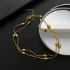Wholesale Titanium Steel Niche Geometric Overlapping Necklace For Women