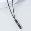 Wholesale Titanium Steel Nk Chain Simple Geometric Style Pendant Necklace For Men With Electroplating