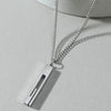 Wholesale Titanium Steel Nk Chain Simple Geometric Style Pendant Necklace For Men With Electroplating