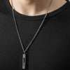 Wholesale Titanium Steel Nk Chain Simple Geometric Style Pendant Necklace For Men With Electroplating
