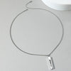 Wholesale Titanium Steel Nk Chain Simple Geometric Style Pendant Necklace For Men With Electroplating