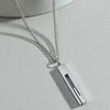 Wholesale Titanium Steel Nk Chain Simple Geometric Style Pendant Necklace For Men With Electroplating
