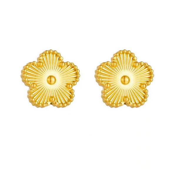 Wholesale Titanium Steel Nonfading Earrings With Geometric Pattern And Electroplating For Women