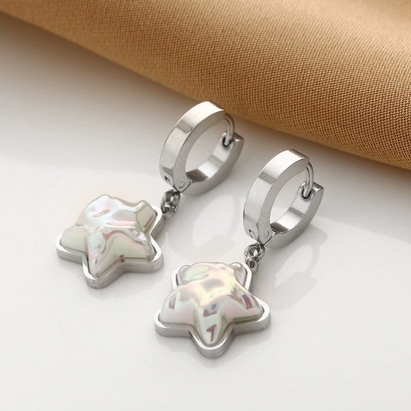 Wholesale Titanium Steel Nonfading Earrings With Geometric Pattern And Electroplating For Women