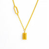 Wholesale Titanium Steel Ochain Clavicle Necklace For Women With Gold Inlaid Geometric Styling