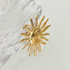 Wholesale Titanium Steel Open Ring Geometric Ugly Cute Sun Design Electroplated Hand Jewelry Unisex
