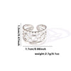 Wholesale Titanium Steel Open Ring With Hollowout Design And Heart Shape Flower Leaves Letters Numbers Text Patterns Electroplated Unisex