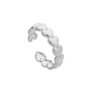 Wholesale Titanium Steel Opening Ring Geometric Style Electroplated Unisex