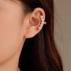 Wholesale Titanium Steel Pearl Ear Bone Clip For Women Retro Cold Style Electroplated