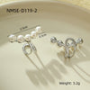Wholesale Titanium Steel Pearl Ear Bone Clip For Women Retro Cold Style Electroplated
