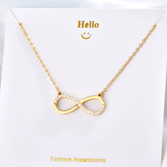 Wholesale Titanium Steel Pendant Necklace With Animal Zodiac And Cartoon Character Geometric Patterns Electroplated Natural Style