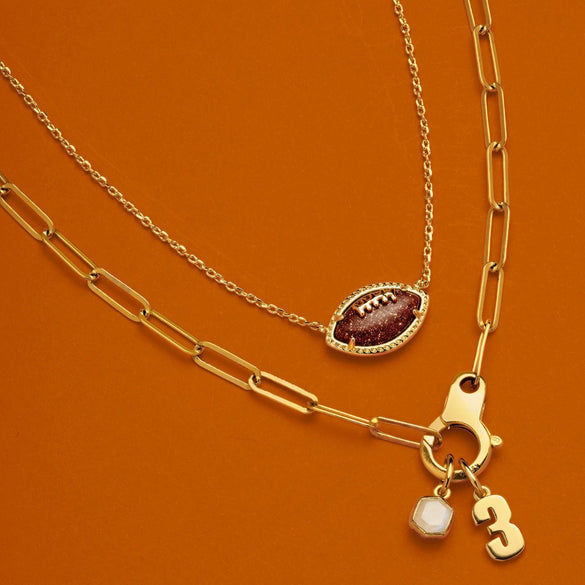 Wholesale Titanium Steel Pendant Necklace With Electroplating Letter And Number Pattern For Women