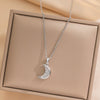 Wholesale Titanium Steel Pendant Necklace With Geometric Pattern Real Gold Plated Snake Bone Chain Vacuum Plated For Women