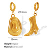 Wholesale 316L Stainless Steel Personality Fashion Earrings Jewelry