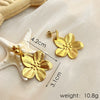 Wholesale Titanium Steel Petal Geometric Women's Highend Earrings