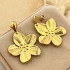 Wholesale Titanium Steel Petal Geometric Women's Highend Earrings