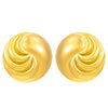 Wholesale Titanium Steel Pleated Geometric Earrings With Electroplating Treatment Retro And Smooth Irregular Design For Women