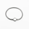 Wholesale Titanium Steel Polished Leaves Pattern Snake Bone Bracelet
