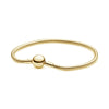 Wholesale Titanium Steel Polished Leaves Pattern Snake Bone Bracelet