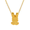 Wholesale Titanium Steel Rabbit Pendant Necklace With Electroplating Animal Pattern For Lovers
