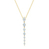 Wholesale Titanium Steel Retro Cuban Chain Necklace With Constellation And Geometric Pattern Electroplated Tassel Zircon