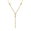 Wholesale Titanium Steel Retro Cuban Chain Necklace With Constellation And Geometric Pattern Electroplated Tassel Zircon