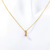 Wholesale Titanium Steel Retro Geometric Diamond Design Round Pendant Ochain Necklace For Women With Twelve Birthstones