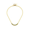 Wholesale Titanium Steel Retro Geometric Diamond Inlaid Necklace And Bracelet With Box Chain