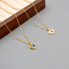 Wholesale Titanium Steel Retro Heartshaped Handmade Clavicle Necklace