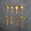 Wholesale Titanium Steel Retro Peach Heart Key Pendant Jewelry Accessory