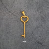 Wholesale Titanium Steel Retro Peach Heart Key Pendant Jewelry Accessory