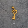 Wholesale Titanium Steel Retro Peach Heart Key Pendant Jewelry Accessory