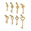 Wholesale Titanium Steel Retro Peach Heart Key Pendant Jewelry Accessory