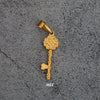Wholesale Titanium Steel Retro Peach Heart Key Pendant Jewelry Accessory
