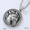 Wholesale Titanium Steel Retro Punk Hip Hop Geometric Men's Necklace With Polishing Treatment