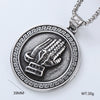 Wholesale Titanium Steel Retro Punk Hip Hop Geometric Men's Necklace With Polishing Treatment