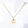 Wholesale Titanium Steel Retro Twelve Constellation Pendant Necklace With Electroplating Treatment And Ochain
