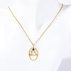 Wholesale Titanium Steel Retro Twelve Constellation Pendant Necklace With Electroplating Treatment And Ochain