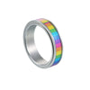 Wholesale Titanium Steel Ring Electroplating Unisex Style With Letters Numbers Text For Decompression