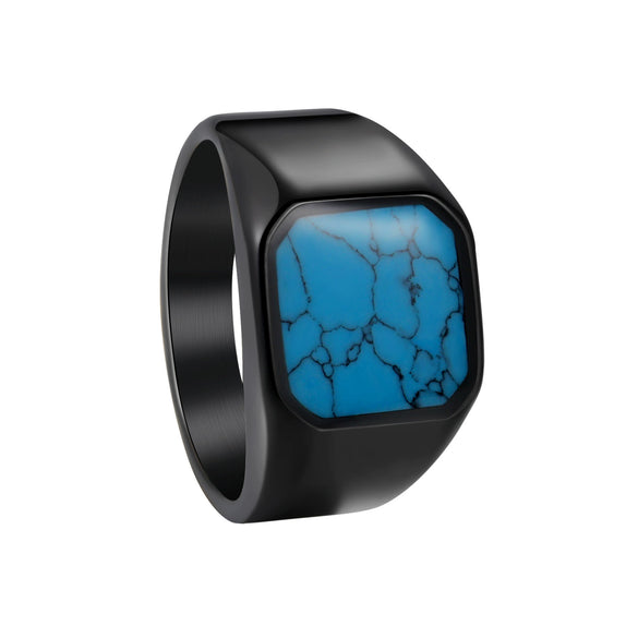 Wholesale Titanium Steel Ring For Men Retro Style With Electroplating