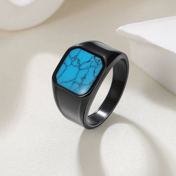 Wholesale Titanium Steel Ring For Men Retro Style With Electroplating