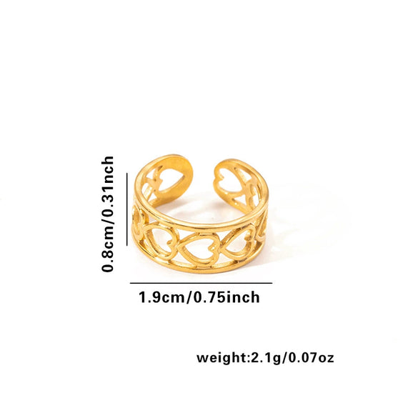 Wholesale Titanium Steel Ring For Women With Geometric Design Electroplating Treatment High End Fashion And Niche Joker Opening Non Fading Design