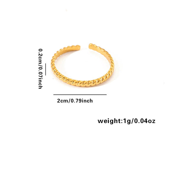 Wholesale Titanium Steel Ring For Women With Geometric Design Electroplating Treatment High End Fashion And Niche Joker Opening Non Fading Design