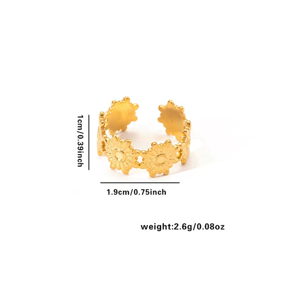 Wholesale Titanium Steel Ring For Women With Geometric Design Electroplating Treatment High End Fashion And Niche Joker Opening Non Fading Design